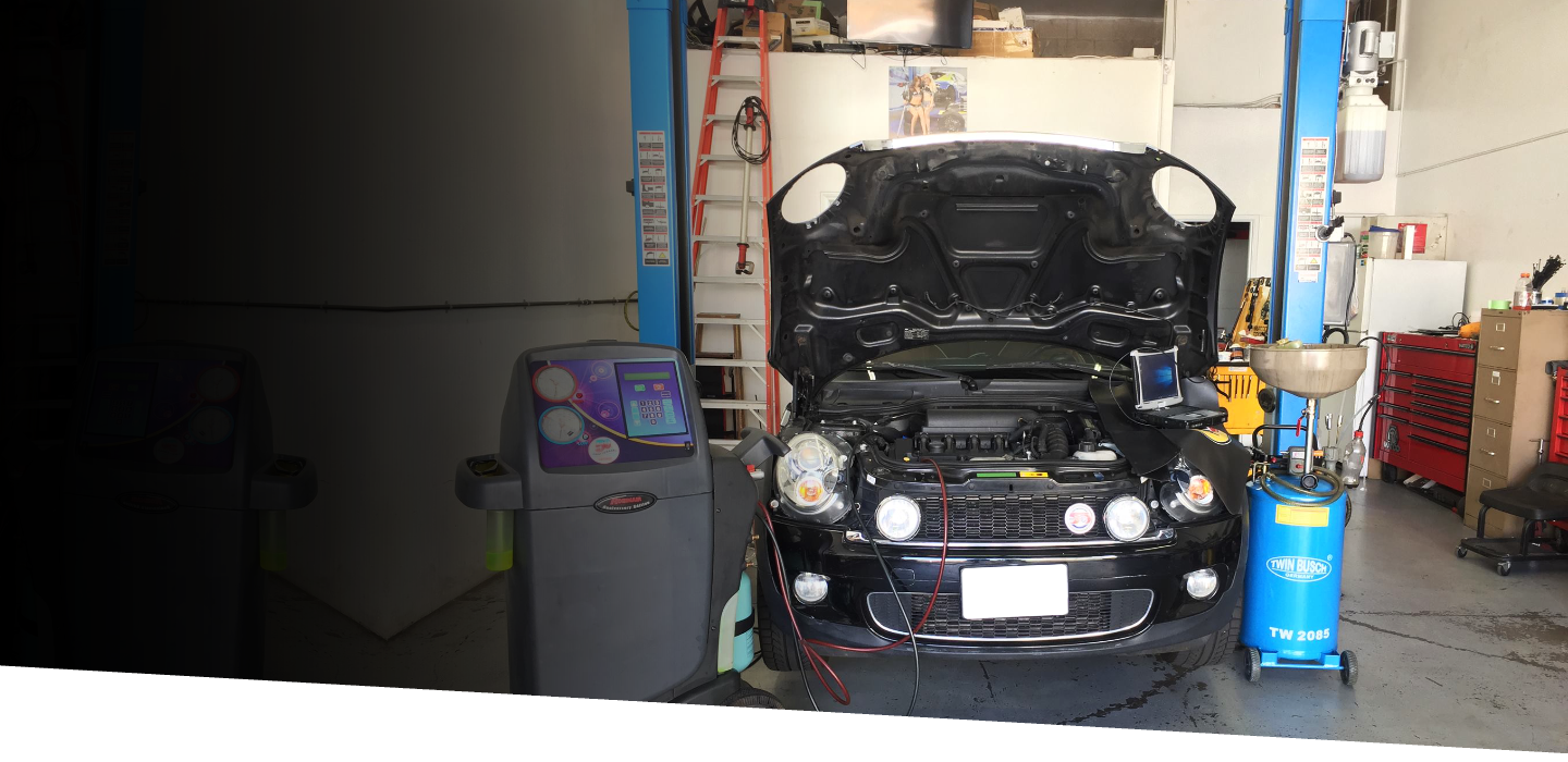 car getting maintenance
